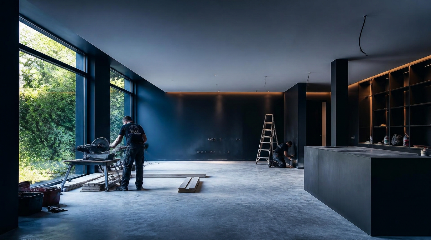Renovatiewerken door GlobalWorkers in een woning in de regio Kortrijk